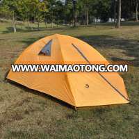 2-3 People Travelling Hiking Sports Outdoor Camping Equipment Waterproof Double Layer Fiberglass Pole Tent